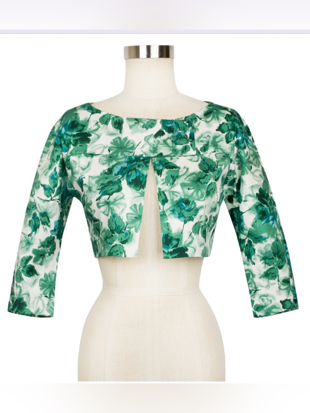 TRASHY DIVA Jade Watercolor Cocktail Bolero